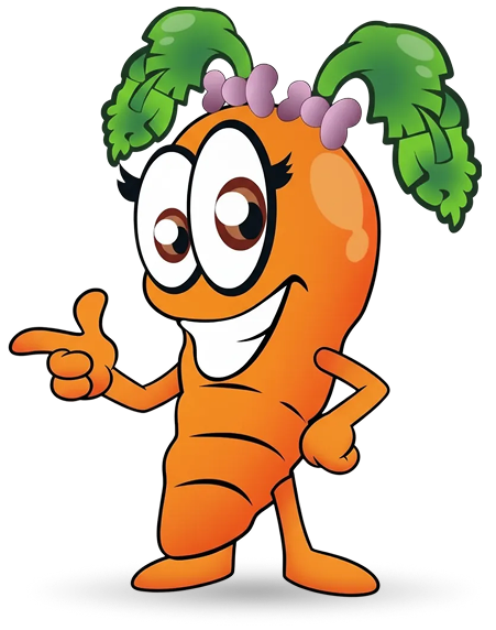 Smart Carrot Character